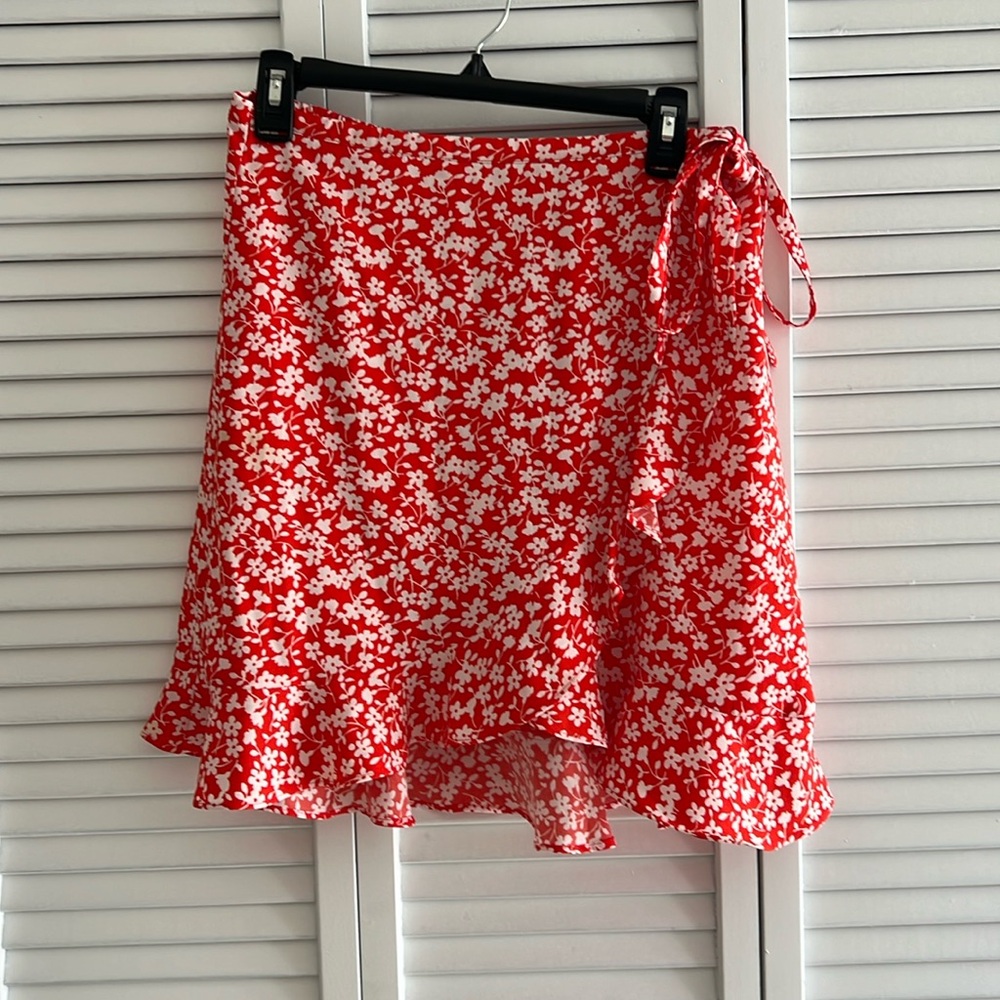 J Crew Factory faux wrap skirt